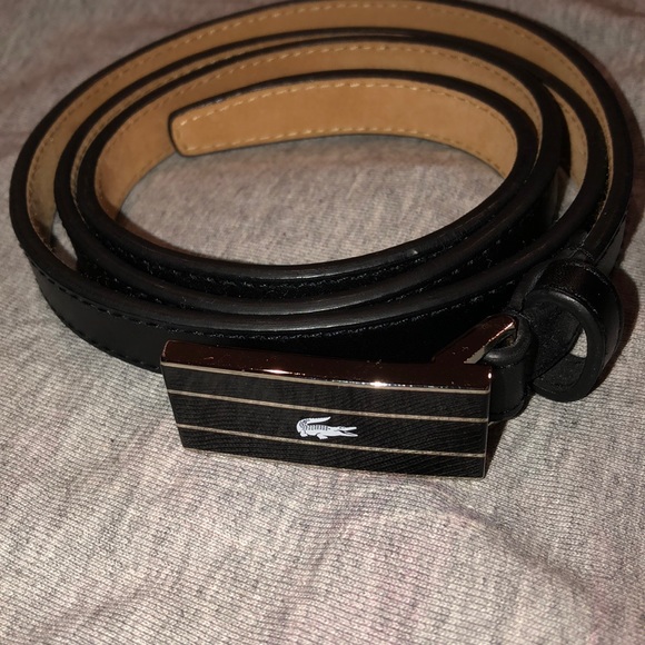 lacoste belt size